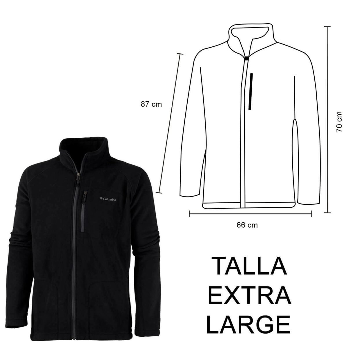 18112025114013_10829_FASTTREKcolor.jpg.jpg FAST TREK FLEECE COLUMBIA (NEGRO-XL / POLIÉSTER / FAST-TREK / FASTTREK) - Image 1