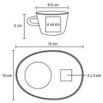 TAZA CHIP NEGRO (HO 104 - CERÁMICA / METAL) - Image 2