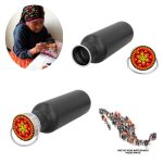 CILINDRO SIQUEIROS NEGRO (T 53 HUICHOL - ACERO INOXIDABLE) - Image 5