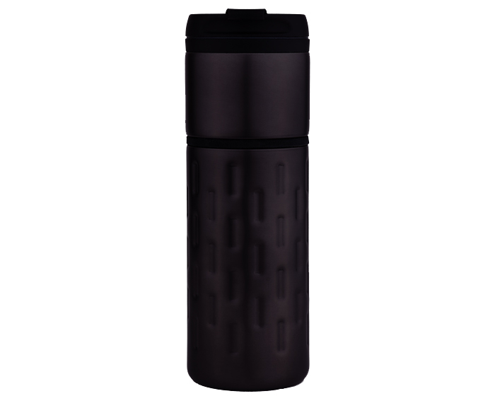 A2334_negro_lrg.jpg TERMO METÁLICO MANZUR A2334 NEGRO (EXTERIOR: ACERO INOXIDABLE / INTERIOR: PLÁSTICO / A2334.02 / ARTICULOS PROMOCIONALES) - Image 1