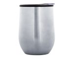 TERMO DE 350 ML. AKON A2636 PLATA (EXTERIOR: ACERO INOXIDABLE / INTERIOR: PLÁSTICO / A2636.17 /  ARTICULOS PROMOCIONALES)