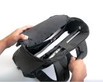 MOCHILA BACKPACK PORTA LAPTOP SOMBRA A2656 NEGRO (POLIURETANO / NYLON / A2656.02 /  ARTICULOS PROMOCIONALES) - Image 2