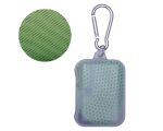 TOALLA DE TELA ROCKY A2668 VERDE CLARO (ESTUCHE: PLÁSTICO PS / TOALLA: MICROFIBRA / A2668.08 /  ARTICULOS PROMOCIONALES)