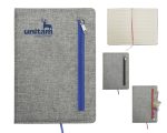 LIBRETA CON CIERRE ZIPPER A2922 AZUL (POLIÉSTER Y PAPEL / A2922.09 /  ARTICULOS PROMOCIONALES) - Image 3