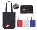 BOLSA MULTIFUNCIONAL PLEGABLE CON CIERRE SHARON A3041 BLANCO (POLIÉSTER 210D / A3041.01 /  ARTICULOS PROMOCIONALES) - Image 2