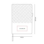 HL 9046 G - LIBRETA TESUT GRIS (GRIS / CUERPIEL / PAPEL) - Image 3