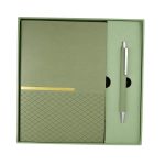 HL 9063 V - SET DE LIBRETA ZLATNA VERDE (VERDE / CARTON CAJA / CURPIEL Y PAPEL LIBRETA / ALUMINIO BOLIGRAFO) - Image 4