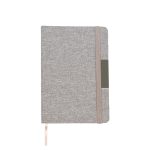 LIBRETA DE RPET DERUTA GRIS CLARO LB-078G ( LB-078 / LB078 / ECOLÓGICAS )