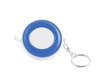 LLAVERO C/FLEXOMETRO 1 M. TRASLUCIDO DOM LLF4680 AZUL (PLÁSTICO / A150122 /  ARTICULOS PROMOCIONALES)