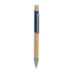 RQ 1130 A - BOLÍGRAFO HOLZ AZUL (AZUL / ALUMINIO / BAMBU)