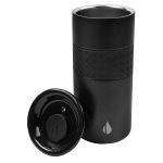 SET 022 N - SET MARMARIS (NEGRO / PAPEL ITALIANO PREMIUM CAJA / ACERO INOXIDABLE, PLASTICO, SILICON TERMO / CURPIEL LIBRETA / ACERO INOXIDABLE BOLIGRAFO / PLASTICO POWER BANK / CURPIEL, METAL LLAVERO) - Image 7