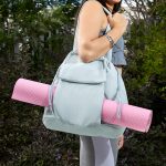 SIN 761 G - BOLSA JOOGA GRIS (GRIS CON AZUL / POLIESTER) - Image 9