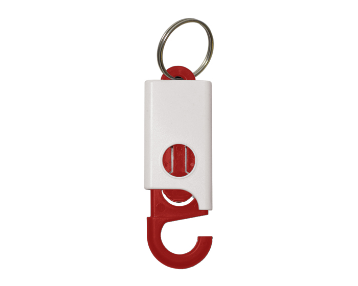 SLG113A_rojo_lrg.jpg LLAVERO PLASTICO INDIANA SLG113A ROJO (PLÁSTICO / A150080 / ARTICULOS PROMOCIONALES) - Image 1