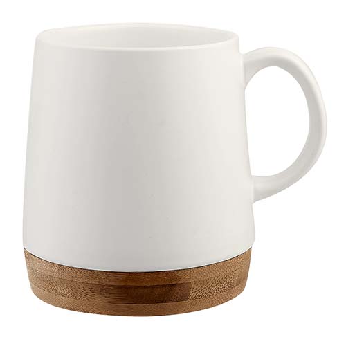 TAZ-031-B.jpg TAZA FIORLAND BLANCO TAZ 031 B (CERÁMICA / BAMBÚ) - Image 1