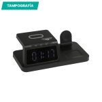 RELOJ DE ESCRITORIO ARANNO NEGRO TH-195N ( TH-195 / TH195 / CARGADORES Y POWER BANK,PARED Y ESCRITORIO,OFICINA ) - Image 2