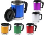 TARRO TERMICO DE 420ML. LUXOR TT5014 AZUL (EXTERIOR: PLÁSTICO / INTERIOR: ACERO INOXIDABLE / A040194 /  ARTICULOS PROMOCIONALES) - Image 3