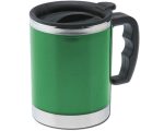 TARRO TERMICO DE 420ML. LUXOR TT5014 VERDE (EXTERIOR: PLÁSTICO / INTERIOR: ACERO INOXIDABLE / A040195 /  ARTICULOS PROMOCIONALES)