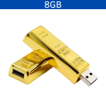MEMORIA USB LINGOTE ORO 8GB (USB062-U) AMARILLO - Image 2